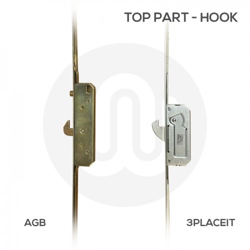 AGB Style 3PLACEIT Lock for AGB 2 Hook 3 Roller with Keeps